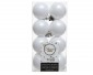 16's Baubles Shatterproof Matte 4cm- Winter White