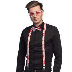 Buy Accessory Set Bloody (glasses,bow,suspenders) in Kuwait