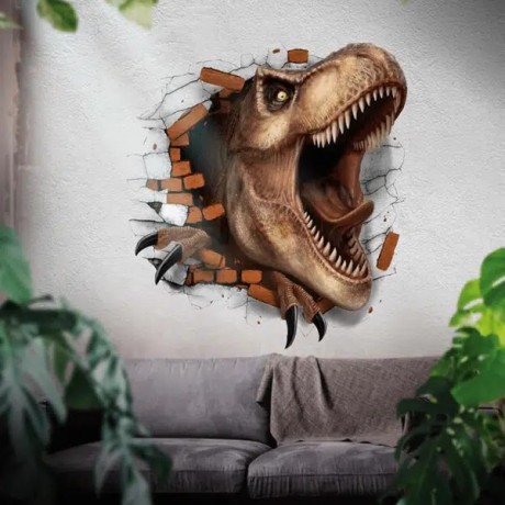 ADEHESIVE WALL DINOSAUR DECORATION 70X80 CM