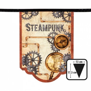   Cardboard Bunting Steampunk Double Sided (4m) Costumes in Shuwaikh