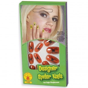  Designer Spider Nails in Rawda