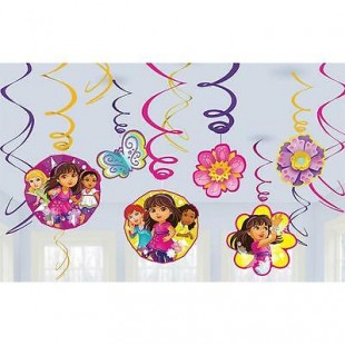  Dora & Friends Swirl Decorations Accessories in Salwa