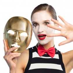 Buy Face Mask Mime Gold in Kuwait