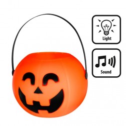 Buy Led Pumpkin Bucket (17x13cm) in Kuwait