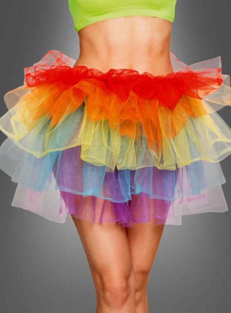 mini skirt rainbow