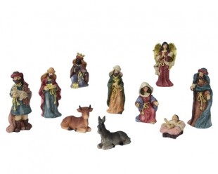  Nativity Set Polyresin Painting 10ass in Salwa