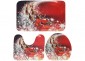 Restroom Mat Set of 3 77X44 Red