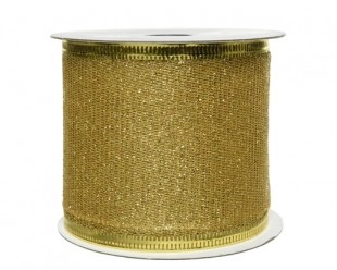  Ribbon Polyester Glitter - Gold in Salwa