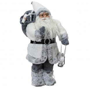  Santa Polyester Plastic Body With White Coat L23-w14-h45cm in Kuwait