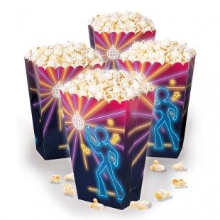  Set 4 Paper Popcorn Bowls Disco Fever Costumes in Shuwaikh