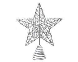 Buy Treetopper Iron L5-w20-h23cm - Silver in Kuwait