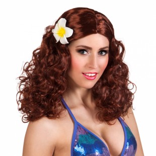  Wig Leilani Brown With Flower Costumes in Shuwaikh