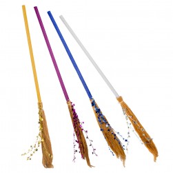 Buy Witch Broom 4 Colours Ass. (110cm) in Kuwait